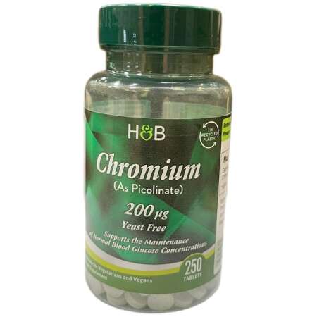 Chromium Picolinate, 200mcg - 250 tabs
