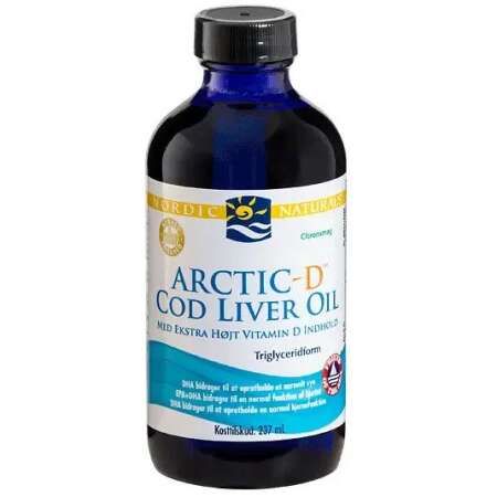 Nordic Naturals (Danish Label) Arctic-D Cod Liver Oil, Lemon - 237 ml,