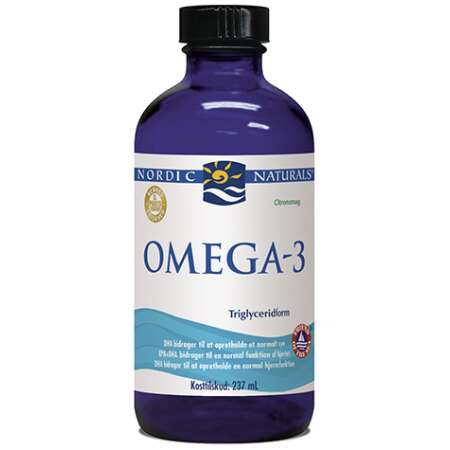 Nordic Naturals (Danish Label) Omega-3 Fiskeolie, 1560mg Lemon - 237 ml,