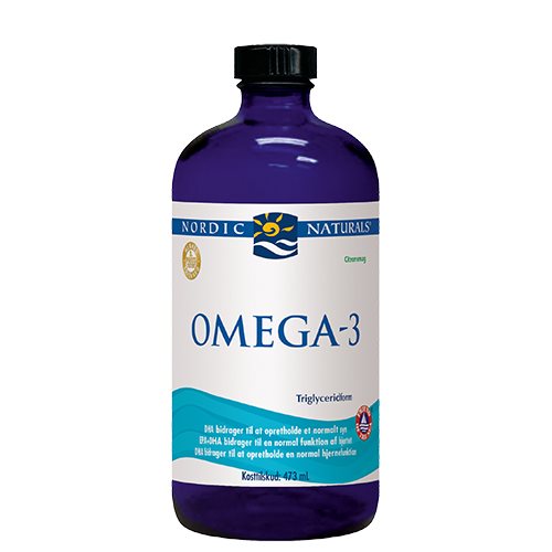 Nordic Naturals (Danish Label) Omega-3 Fiskeolie, 1560mg Lemon - 473 ml,