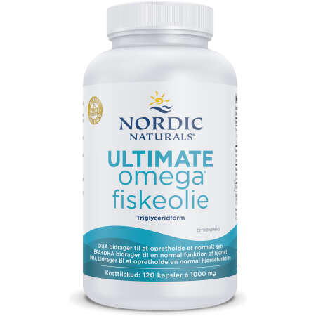 Nordic Naturals (Danish Label) Ultimate Omega Fiskeolie, 1280mg Lemon - 120 softgels