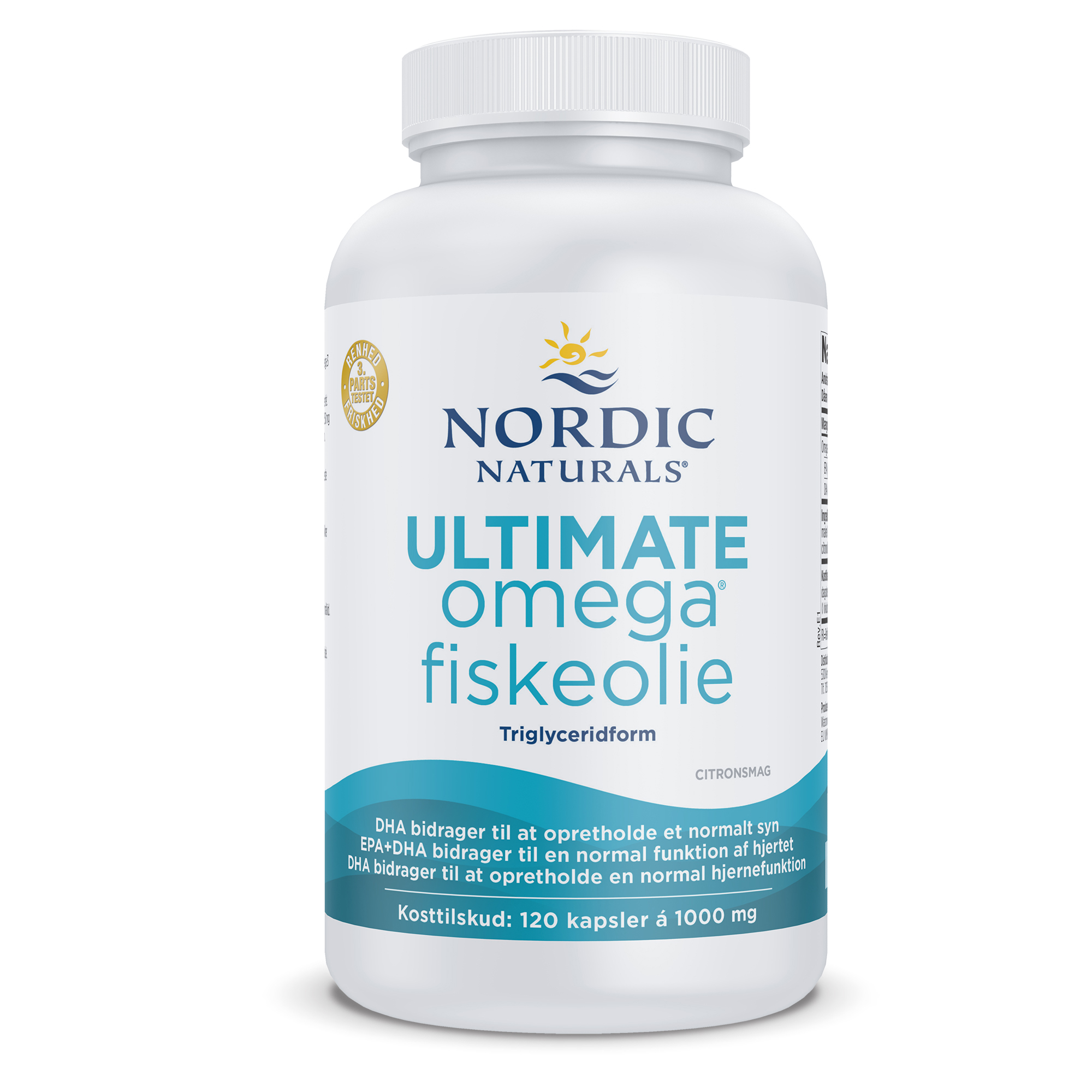 Nordic Naturals (Danish Label) Ultimate Omega Fiskeolie, 1280mg Lemon - 120 softgels