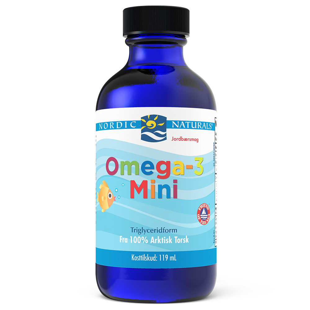 Nordic Naturals (Danish Label) Omega-3 Mini, 530mg Strawberry - 119 ml,