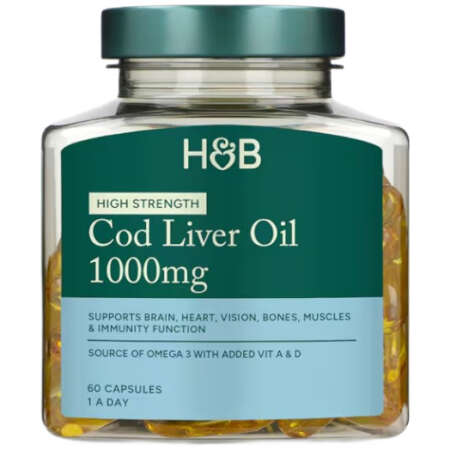 High Strength Cod Liver Oil, 1000mg - 60 caps