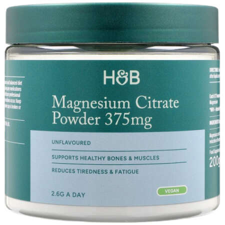 Magnesium Citrate Powder, 375mg (Unflavored) - 200g