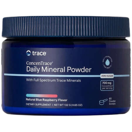 ConcenTrace Daily Mineral Powder, Natural Blue Raspberry - 132g