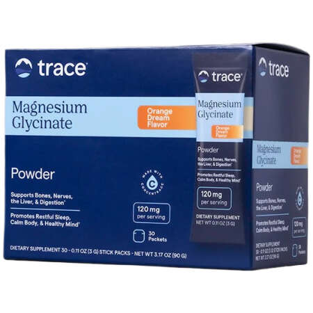 Magnesium Glycinate Powder Stick Packs, Orange Dream - 30 x 3g