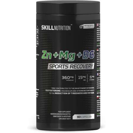 Skill Nutrition Zn + Mg + B6, Sports Recovery - 90 caps