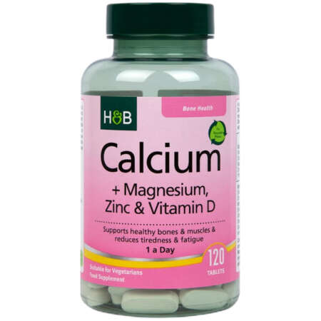 Calcium + Magnesium, Zinc & Vitamin D - 120 tablets (EAN 5059604469640)