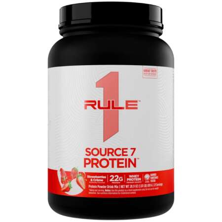 Rule One Source7 Protein, Strawberries & Creme - 819g