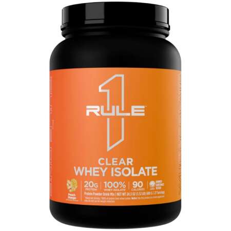 Rule One Clear Whey Isolate, Peach Mango - 689g