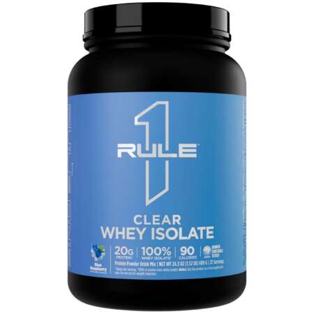 Rule One Clear Whey Isolate, Blue Raspberry - 689g