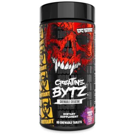 Mutant Creatine Bytz Chewables, Berried Alive - 80 chewables