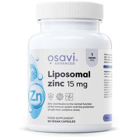 Osavi Liposomal Zinc, 15mg - 60 vegan caps