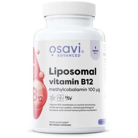 Osavi Liposomal Vitamin B12, Methylcobalamin 100mcg - 120 vegan caps