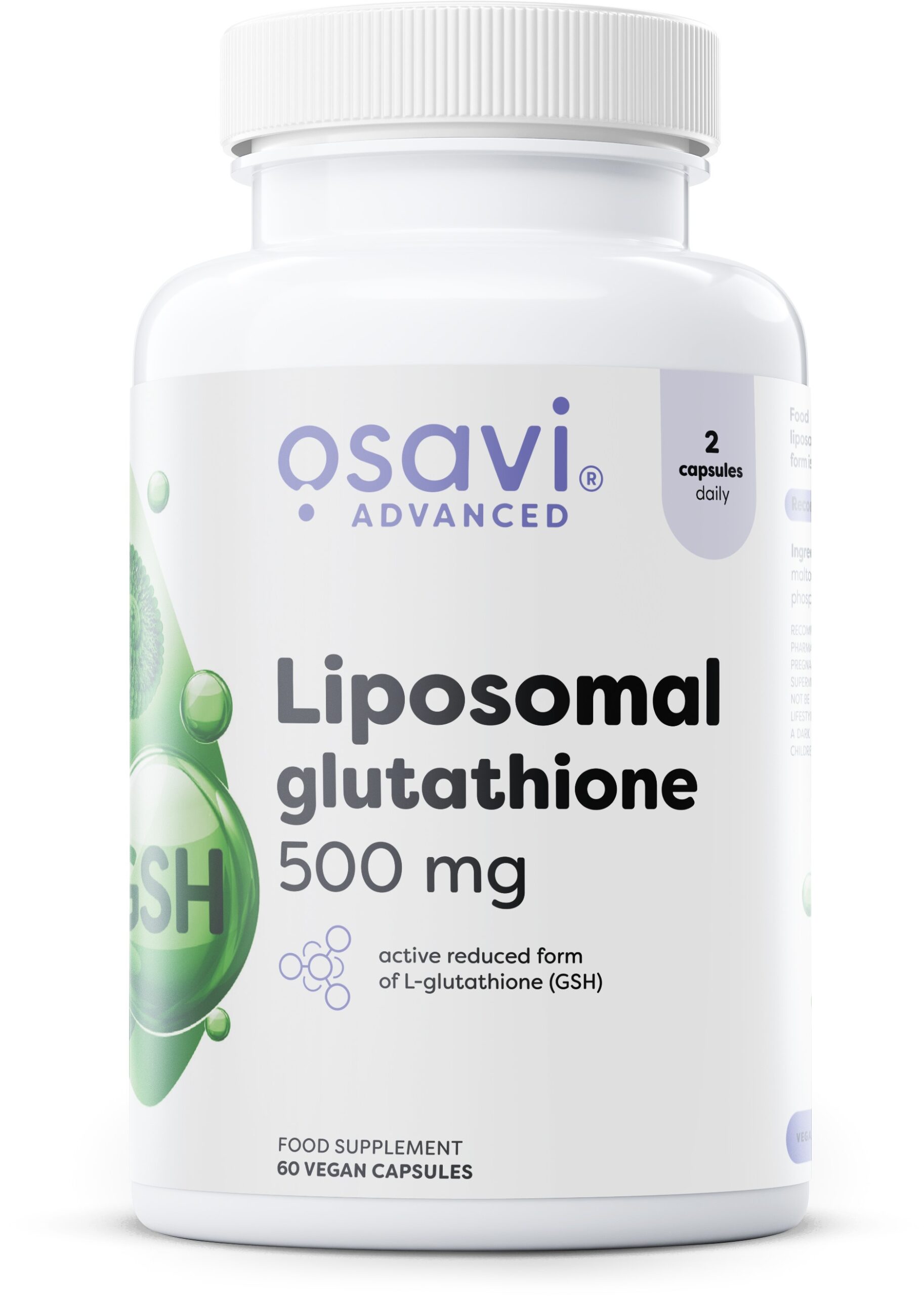 Osavi Liposomal Glutathione, 500 mg - 60 vegan caps