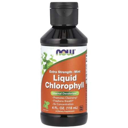 NOW Foods Extra Strength Liquid Chlorophyll, Mint - 118 ml,
