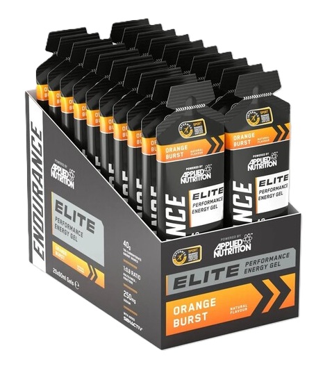 Applied Nutrition Endurance Elite Performance Energy Gel, Orange Burst - 20 x 60 ml,