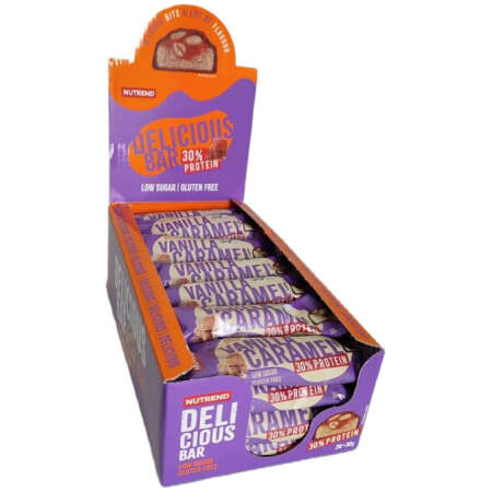 Nutrend Delicious Protein Bar, Vanilla Caramel - 28 x 50g
