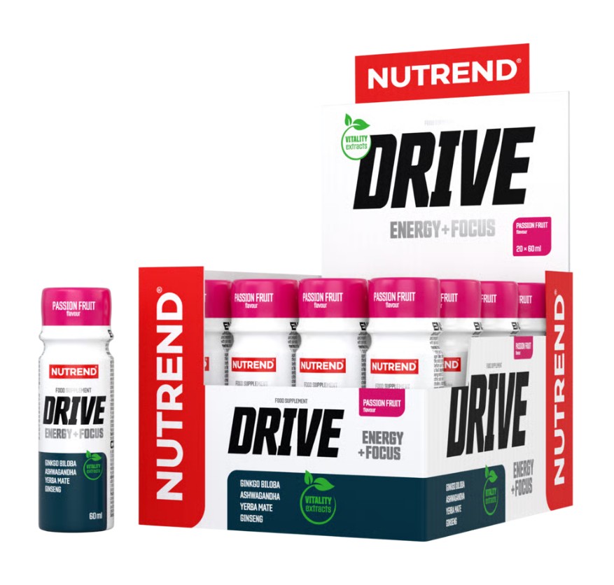 Nutrend Drive Shot, Passion Fruit - 20 x 60 ml,