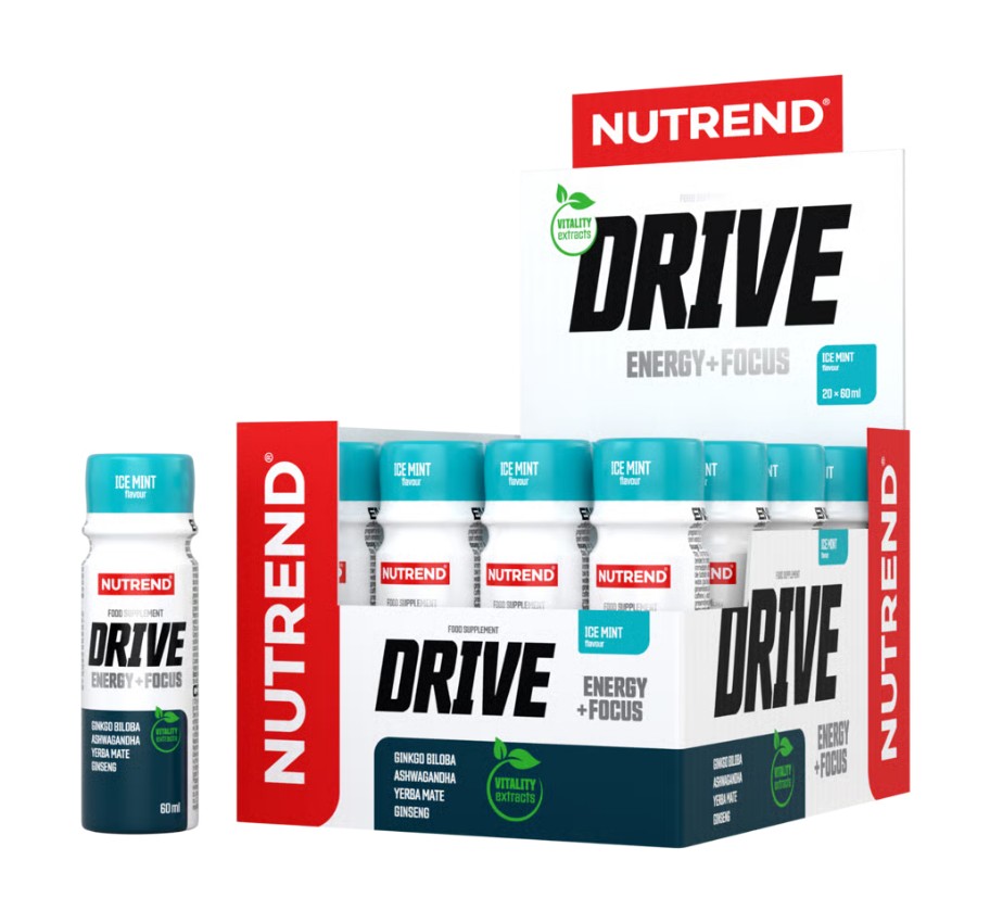Nutrend Drive Shot, Ice Mint - 20 x 60 ml,