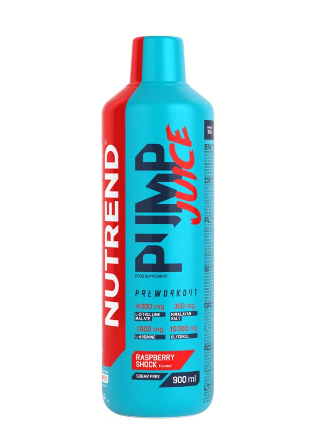 Nutrend Pump Juice, Raspberry Shock - 900 ml,
