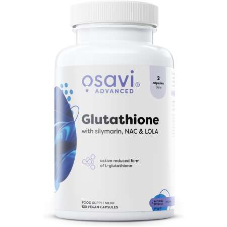 Osavi Glutathione with Silymarin, NAC & LOLA - 120 vegan caps