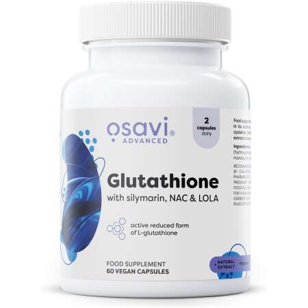 Osavi Glutathione with Silymarin, NAC & LOLA - 60 vegan caps