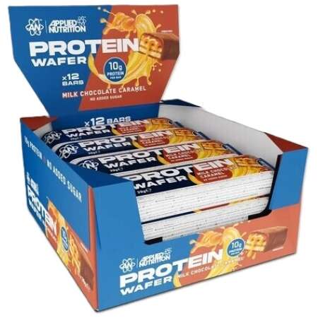 Applied Nutrition Protein Wafer, Milk Chocolate Caramel - 12 x 39g