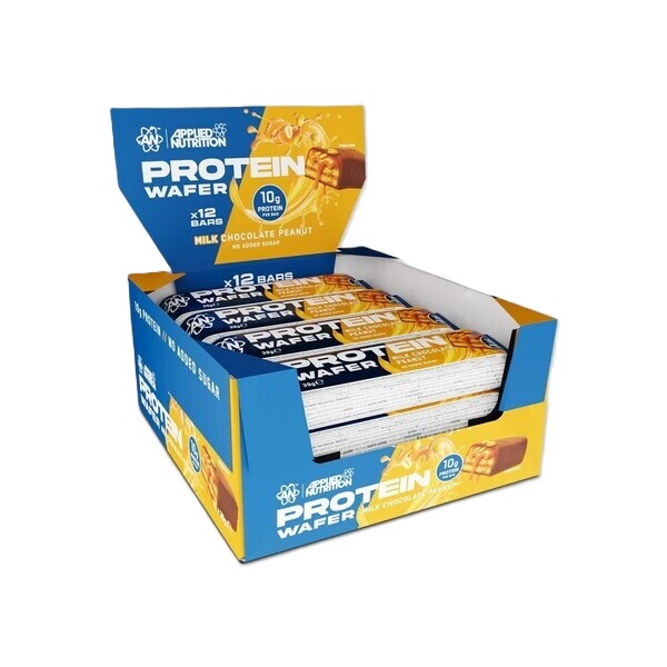 Applied Nutrition Protein Wafer, Milk Chocolate Peanut - 12 x 39g