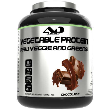 Addict Sport Nutrition Vegetable Protein Raw Veggie and Greens, Chocolate - 2000g