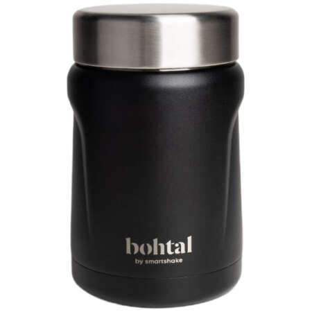 SmartShake Bohtal Insulated Food Jar, Black - 550 ml,