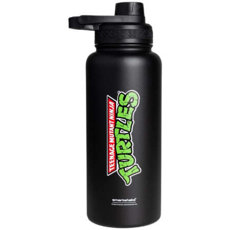 SmartShake Bohtal Insulated Sports Bottle - TMNT, Classic Logo Black - 960 ml,
