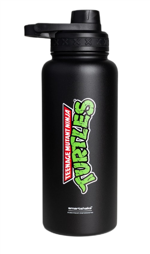 SmartShake Bohtal Insulated Sports Bottle - TMNT, Classic Logo Black - 960 ml,