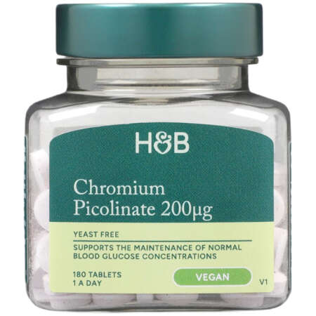 Chromium Picolinate, 200mcg - 180 tablets