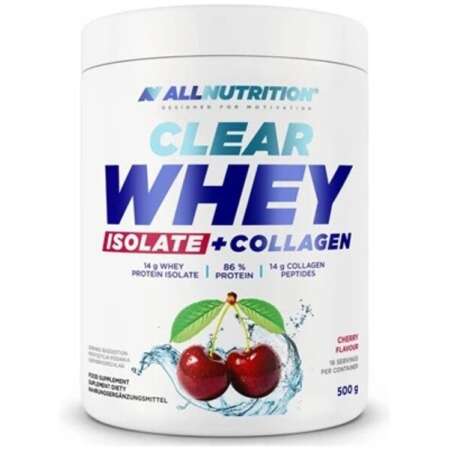 Allnutrition Clear Whey Isolate + Collagen, Cherry - 500g