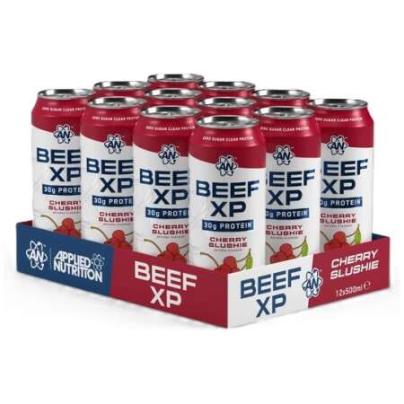 Applied Nutrition Beef XP Cans, Cherry Slushie - 12 x 500 ml,