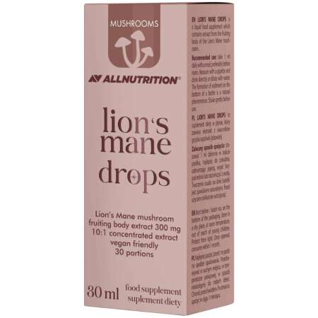 Allnutrition Mushrooms Lion's Mane Drops, 300mg - 30 ml,