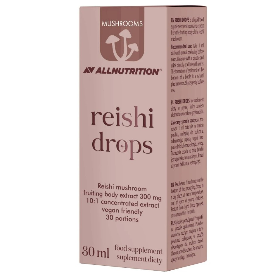 Allnutrition Mushrooms Reishi Drops, 300mg - 30 ml,
