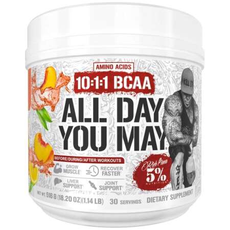 5% Nutrition AllDayYouMay - Legendary Series, Peach Tea - 516g