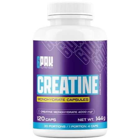 6PAK Creatine Monohydrate, 4000mg - 120 caps