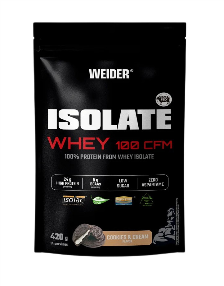 Weider Isolate Whey 100 CFM, Cookies & Cream - 420g