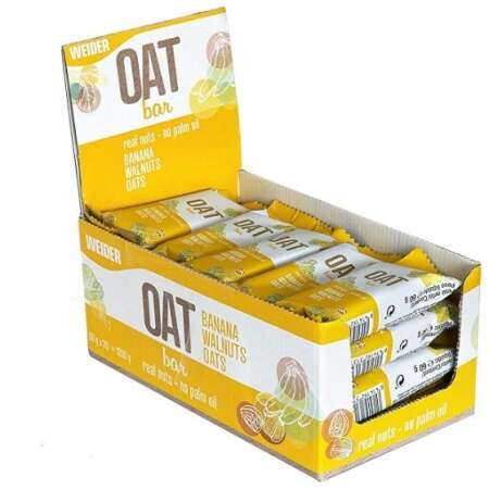 Weider Oat Bar, Banana Walnuts - 20 x 60g