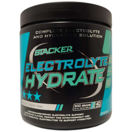 Stacker2 Europe Electrolyte Hydrate, Peach Iced Tea - 300g