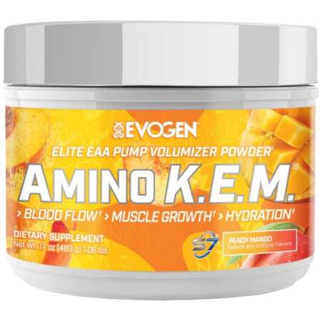 Evogen Amino K,E,M, EAA, Peach Mango - 483g