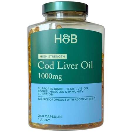 High Strength Cod Liver Oil, 1000mg - 240 caps