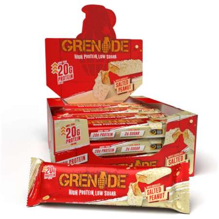 Grenade Protein Bars, White Chocolate Salted Peanut (EAN 5060811386842) - 12 x 60g