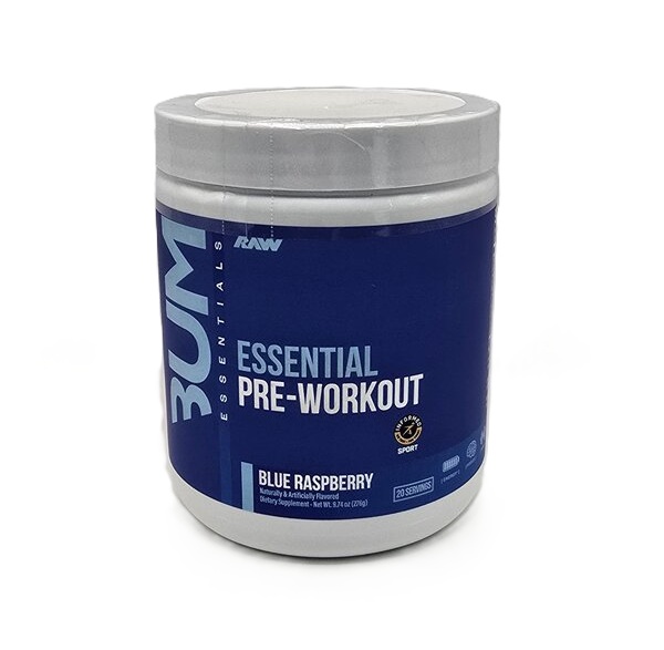 Raw Nutrition CBUM Essential Pre-Workout, Blue Raspberry - 276g