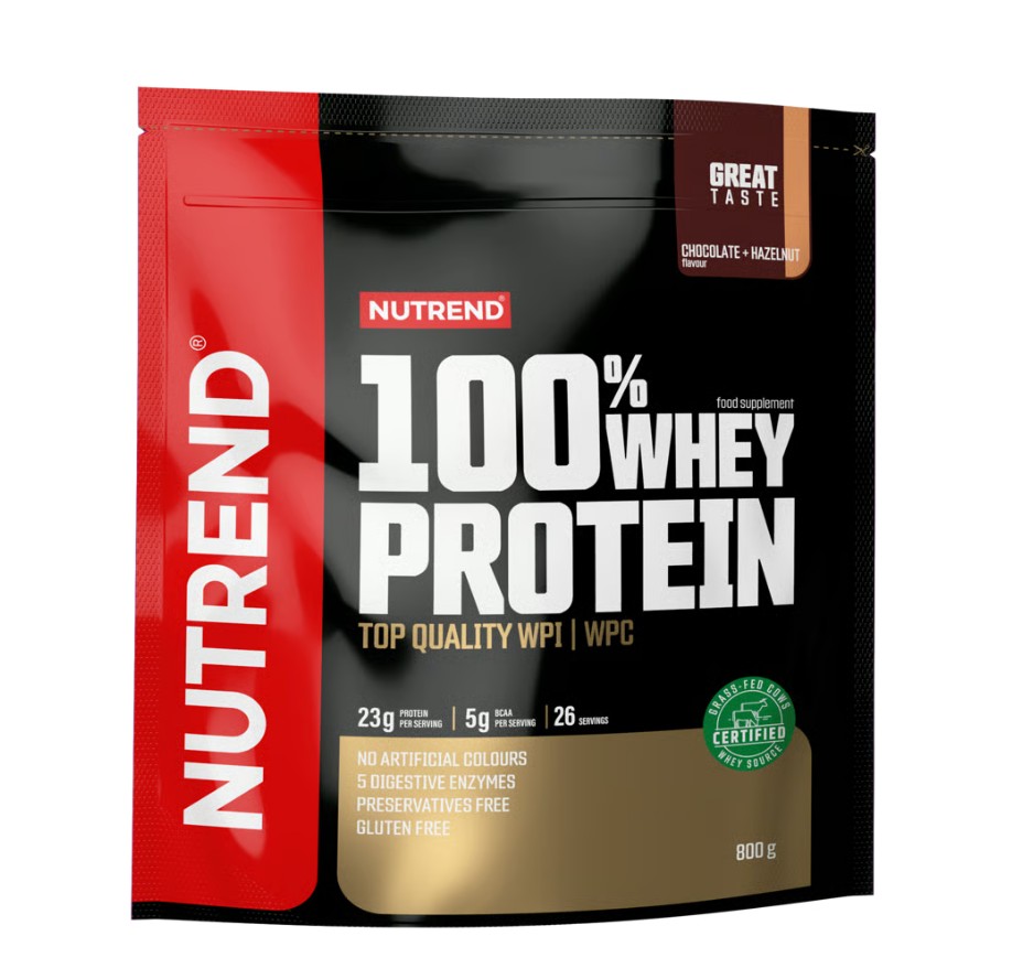 Nutrend 100% Whey Protein, Chocolate & Hazelnut - 800g