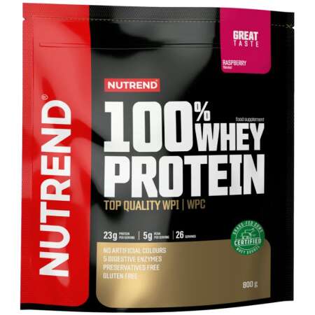 Nutrend 100% Whey Protein, Raspberry - 800g